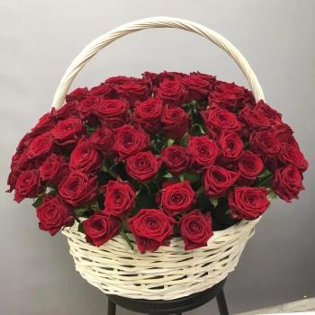 Букет Корзина с 115 розами №: 268922